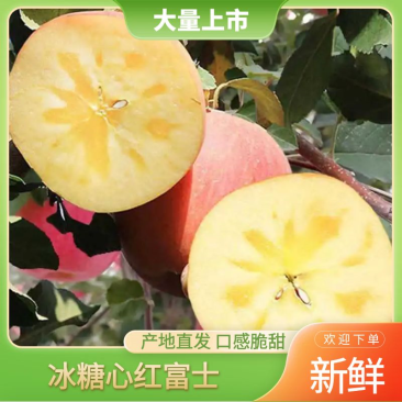 【热销】，甘肃白银苹果，光果富士冰糖心，口感脆甜