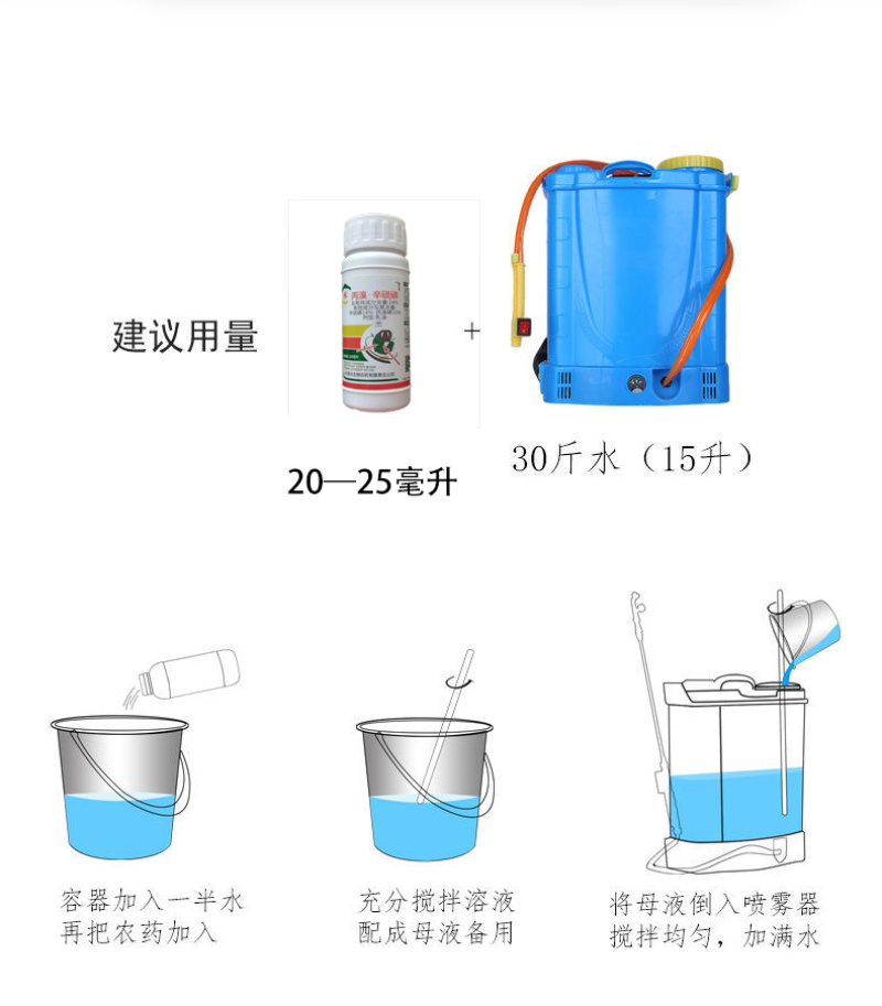 鲁抗丙溴辛硫磷丙溴磷正品棉铃虫菜青虫专用强效农用打虫药正