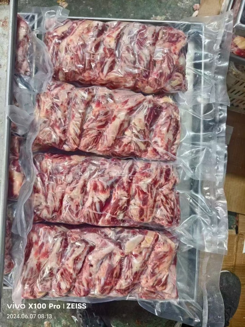 山东精品纯干腹肉条牛肋条大量现货，规格齐全，可视频看货选货