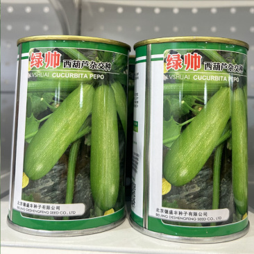 绿帅西葫芦种子高产抗毒病瓜型顺直葫芦瓜绿皮油绿耐热