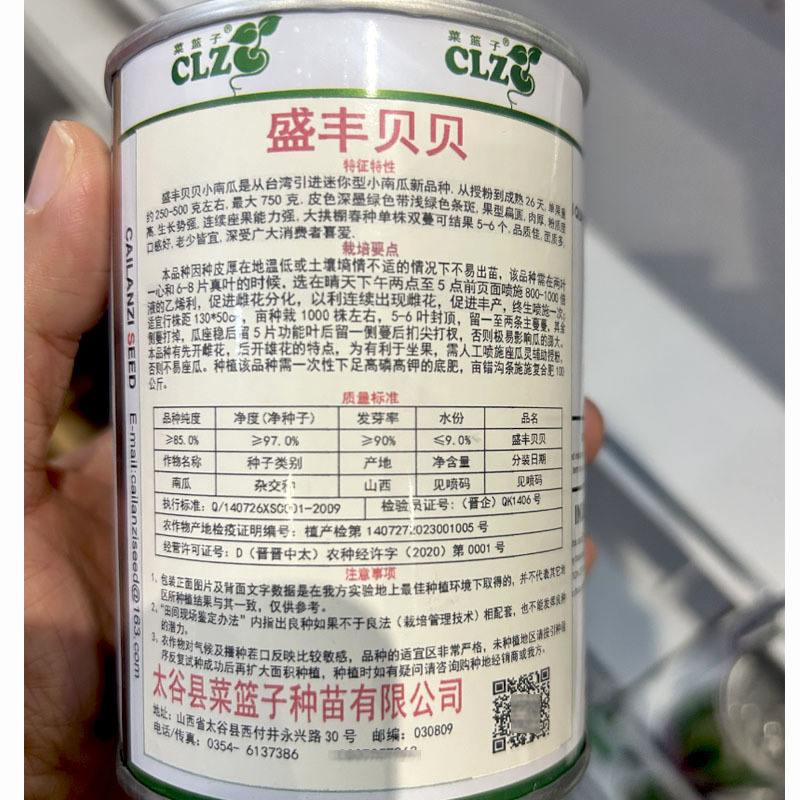 盛丰贝贝南瓜种子扁圆厚肉春秋播种迷你贝贝南瓜种子
