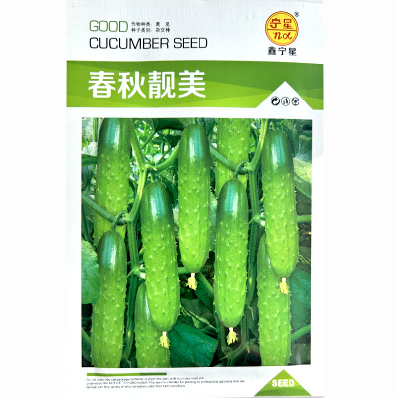 春秋靓美水果黄瓜种子早熟雌花90以上节节有瓜刺少