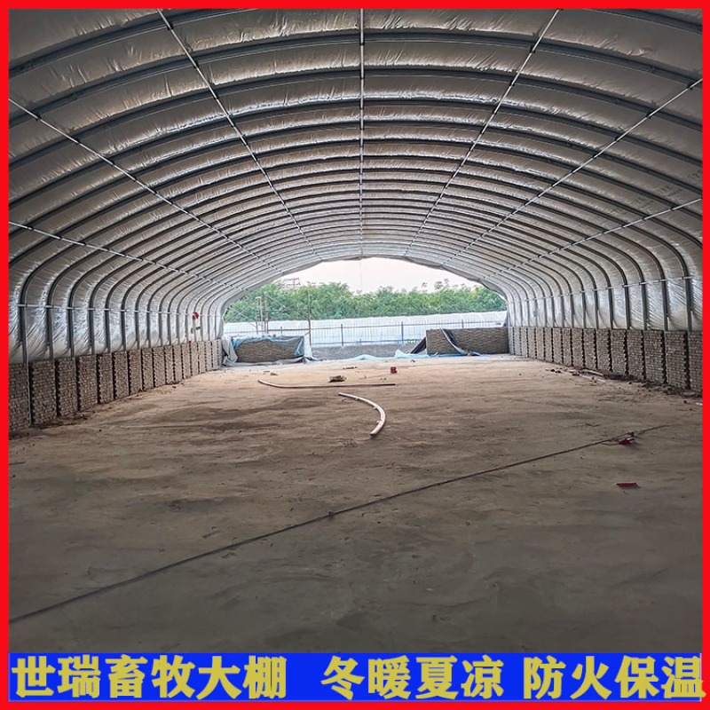 养鸡场鸡棚搭建肉鸡养殖大棚建设鸡舍大棚施工厂家