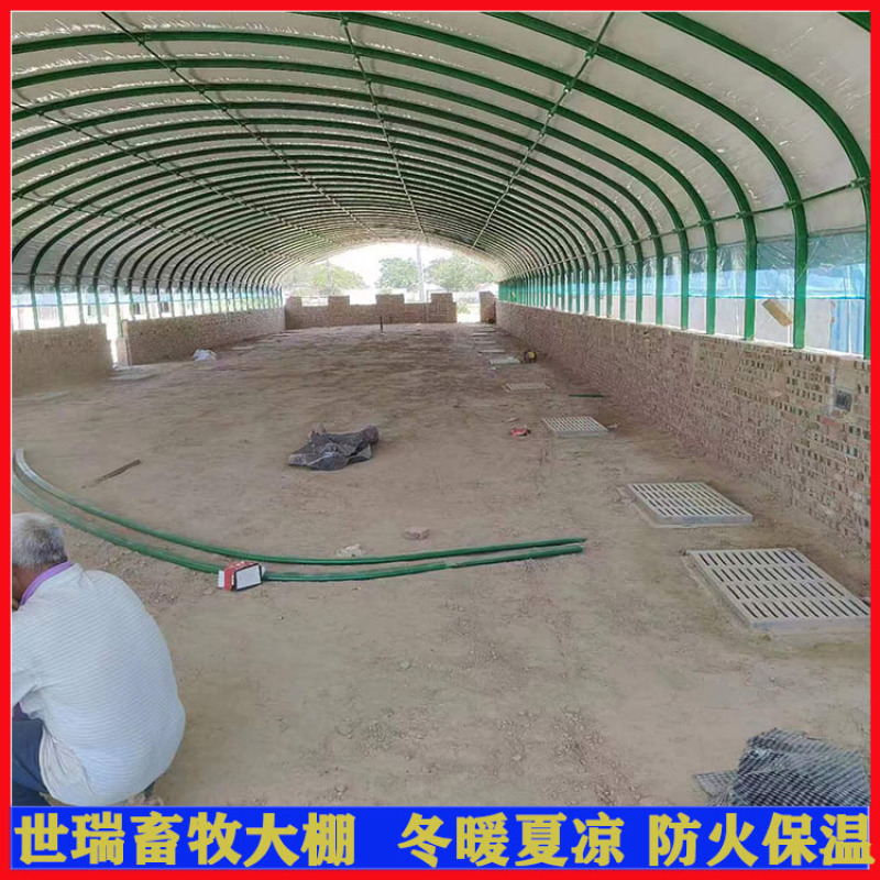 全封闭养鸭棚建设肉鸭养殖大棚搭建鸭舍大棚施工厂家