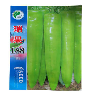 羊角椒种子瑞果188早熟果实粗长高产尖椒辣椒种子黄绿皮