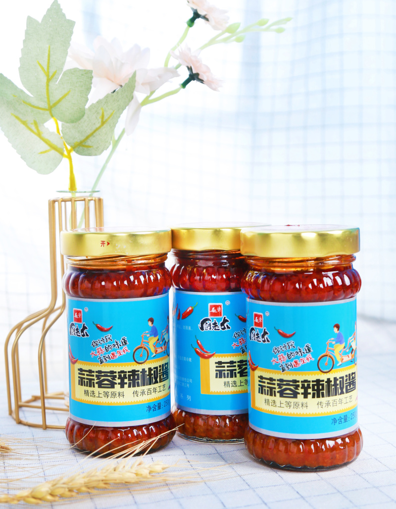 【金张掖农优品】张掖蒜蓉辣椒酱蒜香浓郁辣爽过瘾