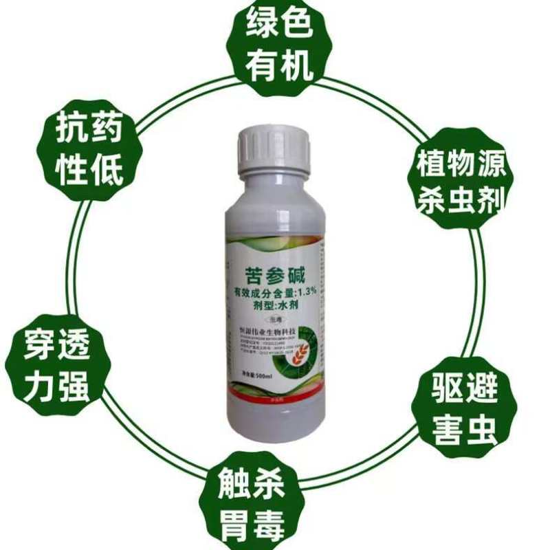 苦参碱果树蔬菜蚜虫粉虱红蜘蛛等杀虫剂