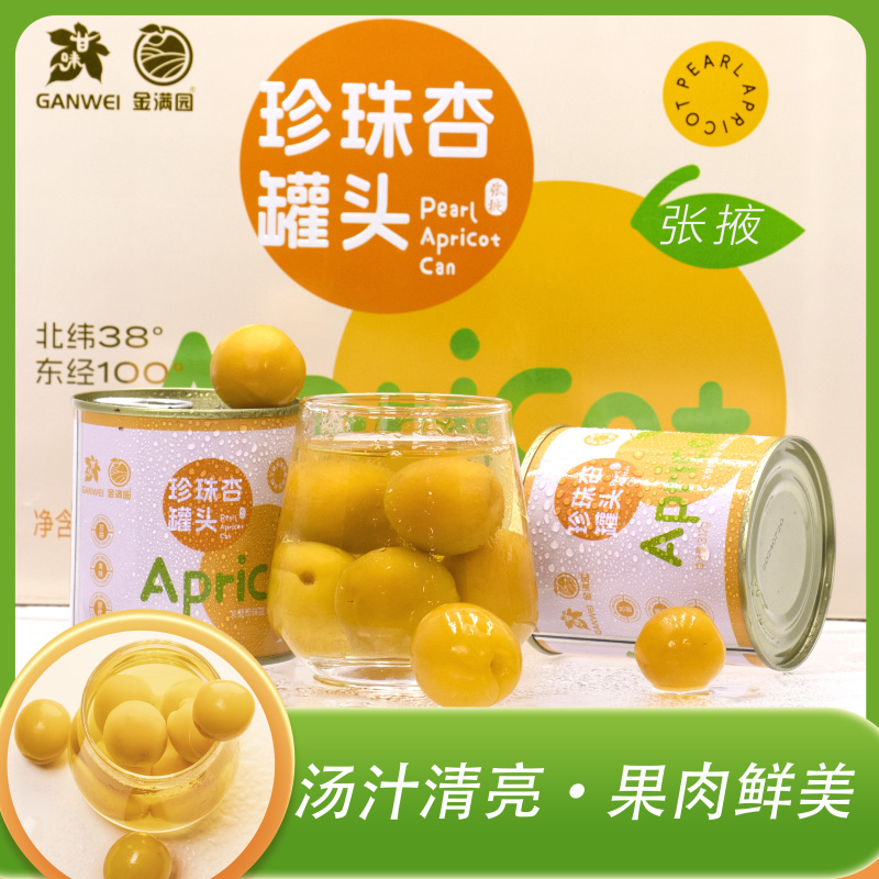 【金张掖农优品】张掖珍珠杏罐头礼盒
