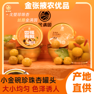 【金张掖农优品】张掖小金碗珍珠杏罐头礼盒