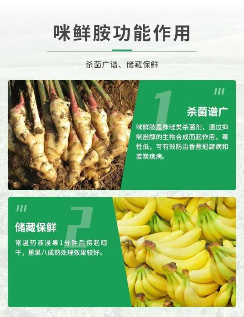 咪鲜胺杀菌剂防治炭疽病青霉病等