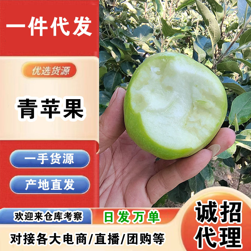 山西青苹果一件代发产地直发一手货源对接各大电商平台