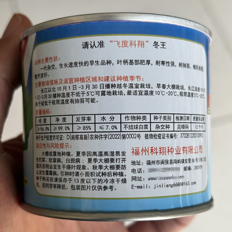 冬王青梗菜种子一代杂交耐寒晚抽苔耐抽苔早春