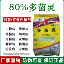 80%多菌灵杀菌剂白粉病叶斑病稻瘟病纹枯病赤霉病蔬菜花卉