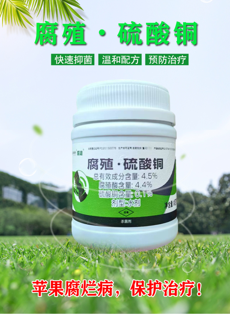绿云腐迪腐殖硫酸铜腐烂病果树园林干腐病涂抹愈合流胶锯口处