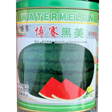 博赛黑美西瓜种子耐重茬大红瓤西瓜种子细嫩多汁