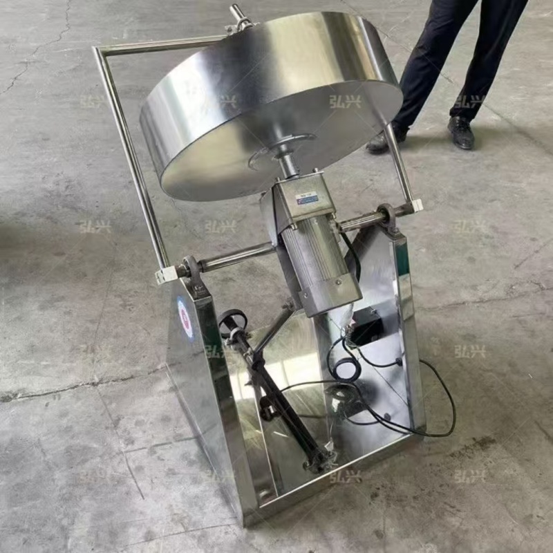 不锈钢圆盘造粒机干粉有机肥滚球机中小型实验室干粉制