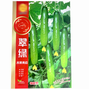 翠绿水果黄瓜种子一节一瓜早熟亮度高基地品种