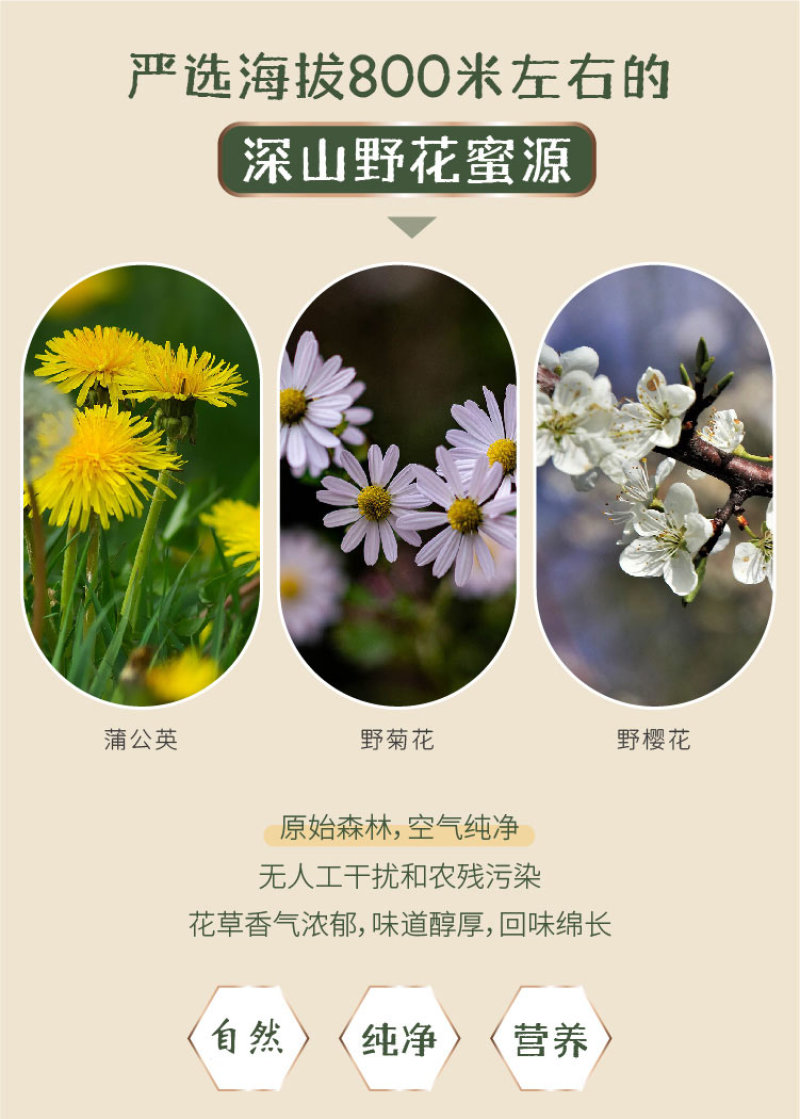 湖北恩施土蜂蜜集秀250g/瓶农家自产木桶自然百花结晶蜜