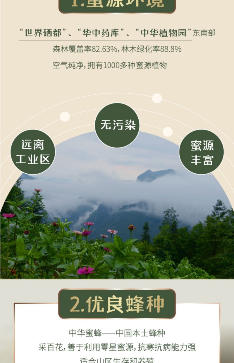 恩施鹤峰土蜂蜜农家自产圆桶高山成熟结晶百花蜜知恩蜜报特产
