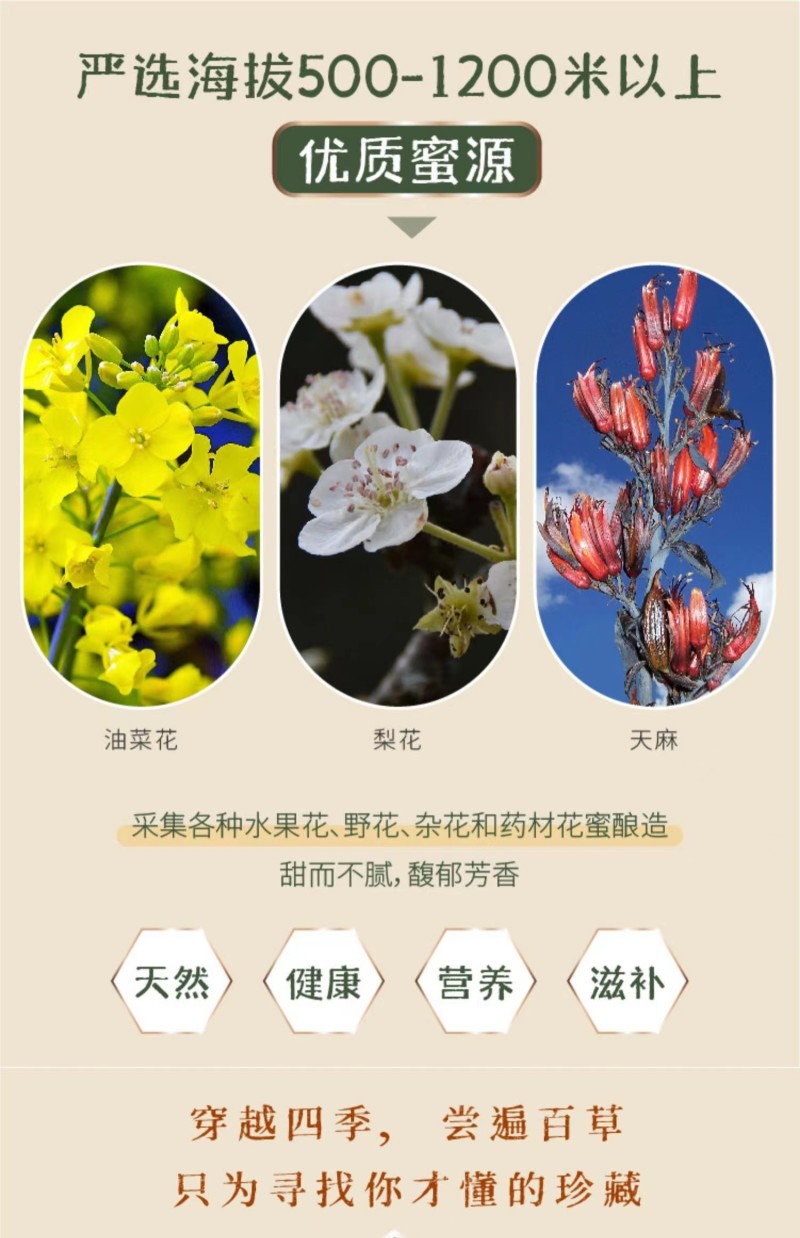 恩施鹤峰土蜂蜜农家自产圆桶高山成熟结晶百花蜜知恩蜜报特产
