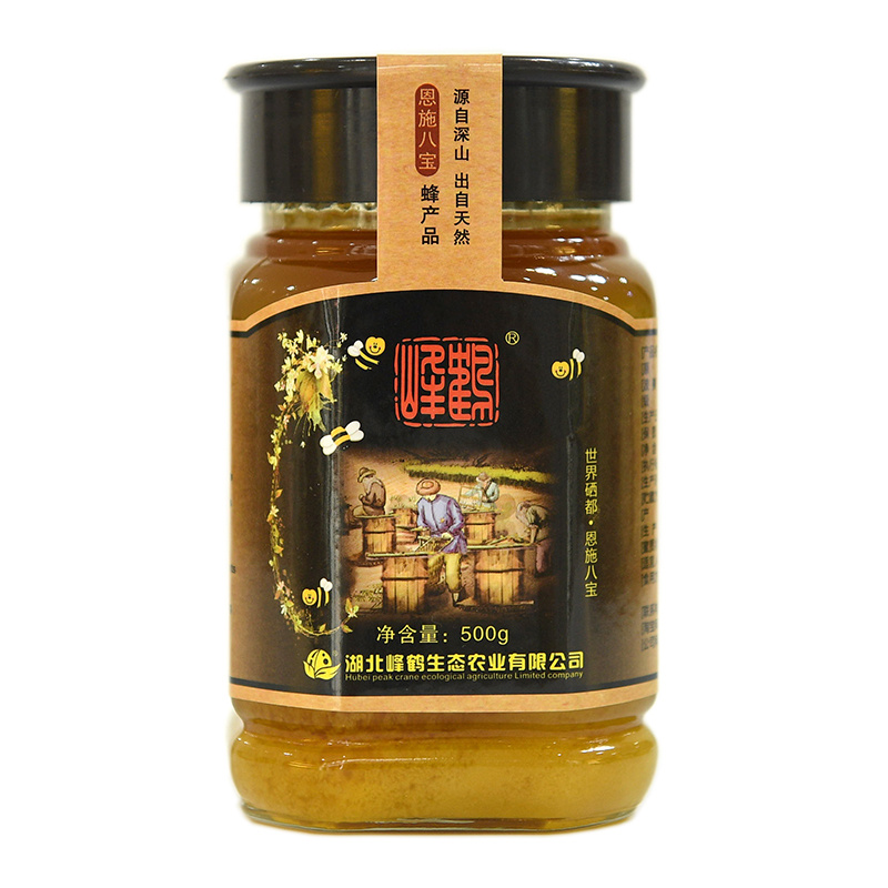 湖北恩施特产土蜂蜜圆桶自产正宗结晶蜂蜜百花蜜