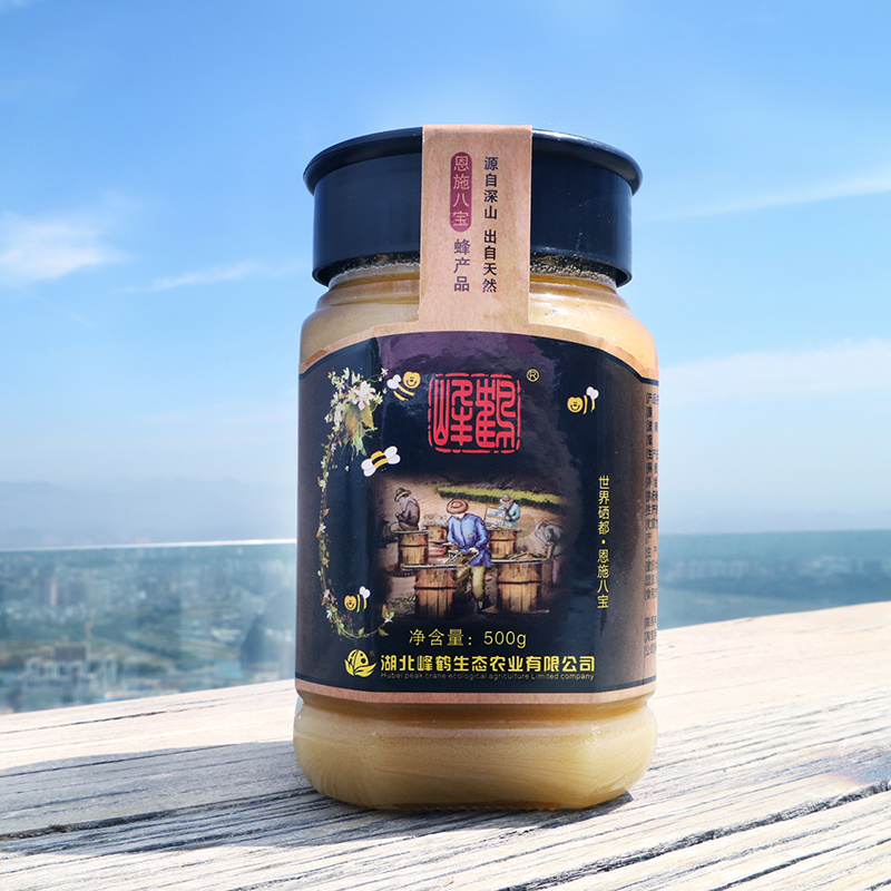 湖北恩施特产土蜂蜜圆桶自产正宗结晶蜂蜜百花蜜