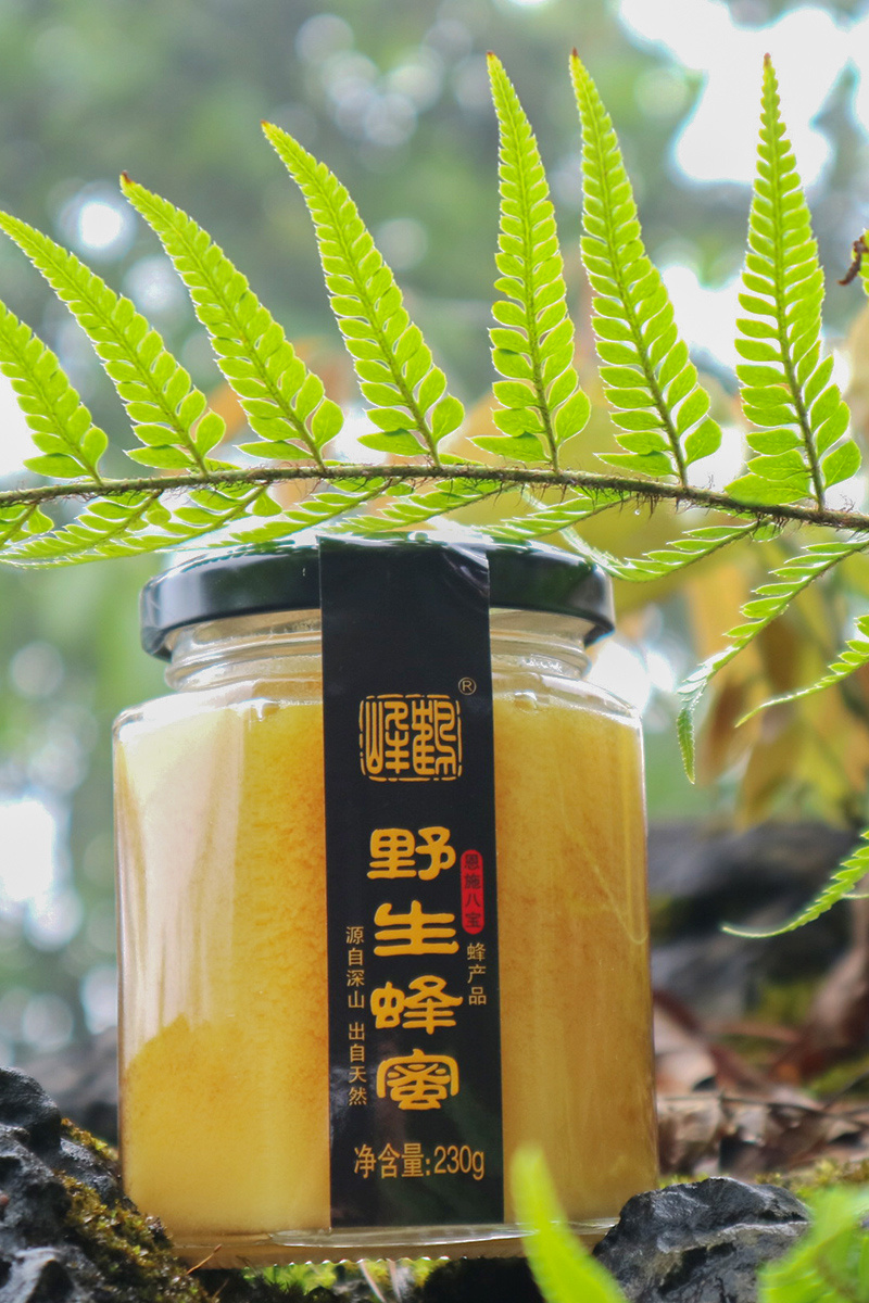 湖北恩施特产鹤峰土蜂蜜隐谷野生蜂蜜礼盒460g