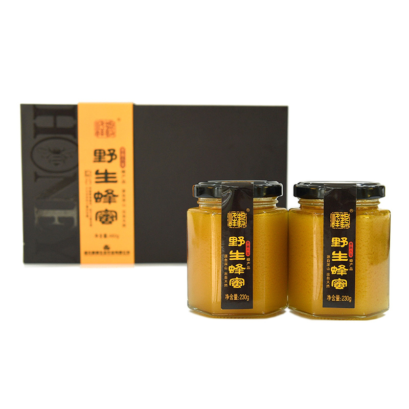 湖北恩施特产鹤峰土蜂蜜隐谷野生蜂蜜礼盒460g