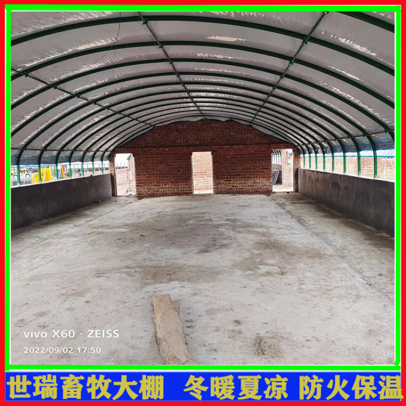 保温养鸭大棚建设鸭舍大棚安装肉鸭养殖大棚施工世瑞