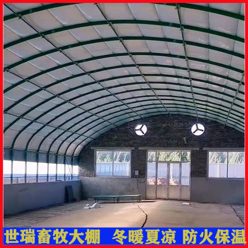 保温养鸭大棚建设鸭舍大棚安装肉鸭养殖大棚施工世瑞