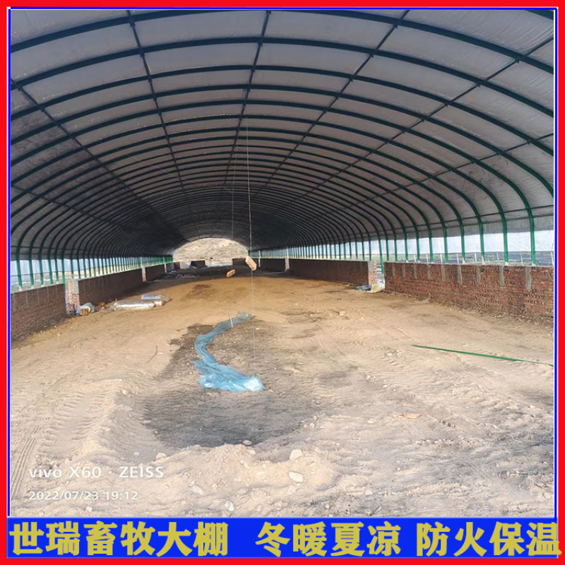 建设养猪大棚猪舍大棚施工保温猪舍大棚建造世瑞畜牧