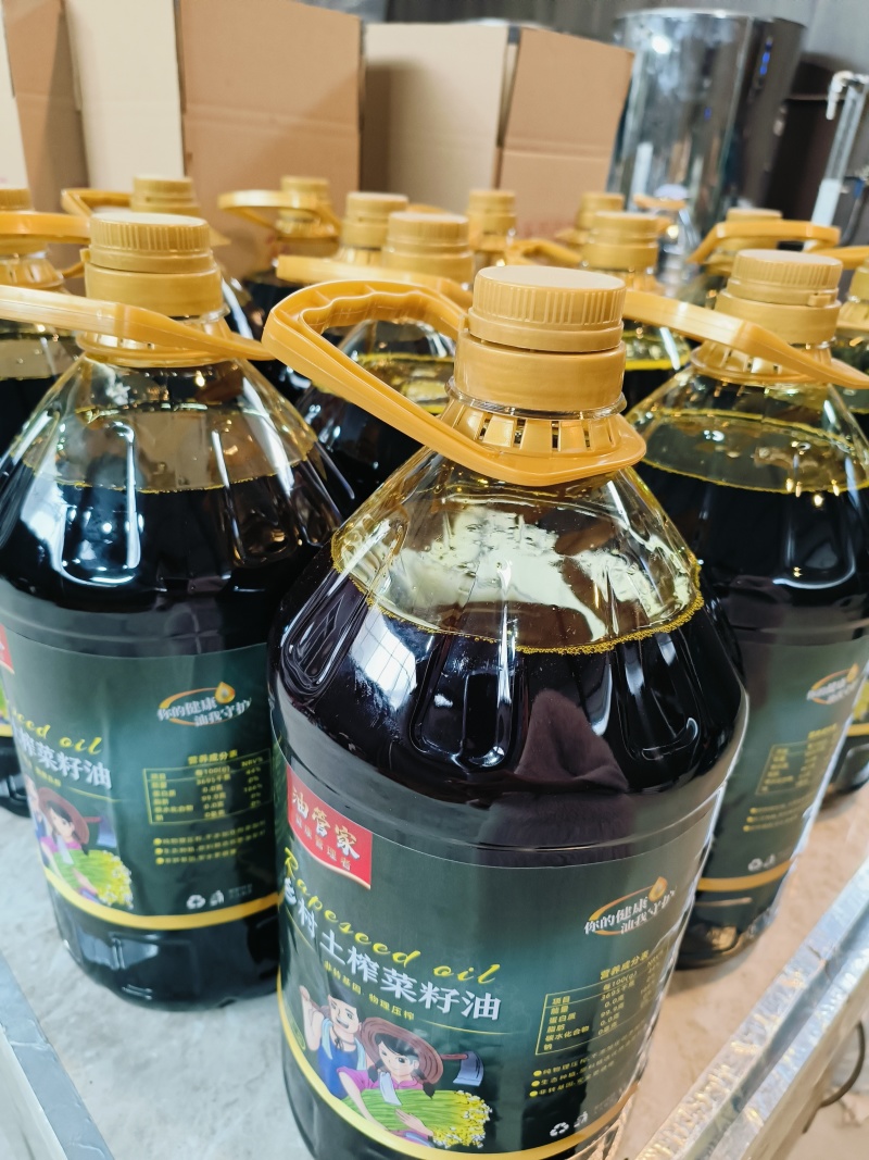 南阳现榨菜籽油，百分之百纯正，假一赔十对接全国商超团购