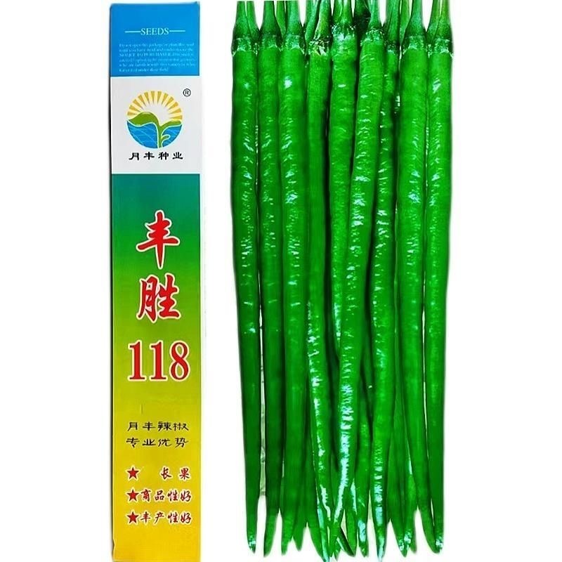 丰胜118线椒种子长果条椒青果绿红果鲜艳辣味适中