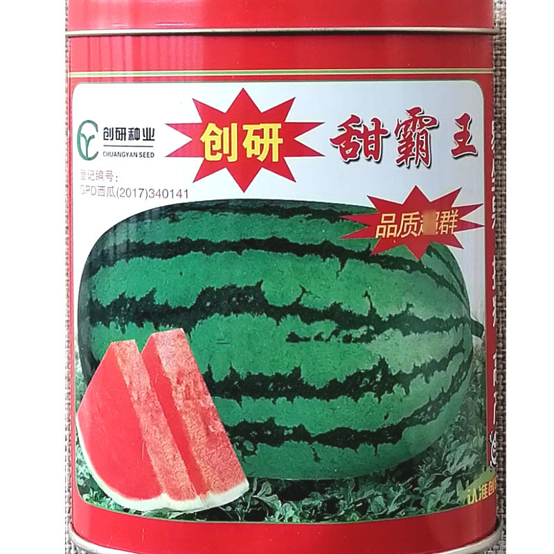 创研甜霸王西瓜种子懒汉西瓜种子耐重茬皮薄不易裂果