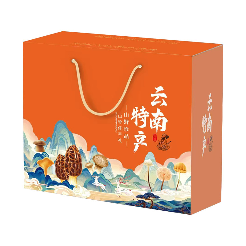 菌菇干货礼盒羊肚菌汤包年货礼盒组合批发云南特产大礼包节日