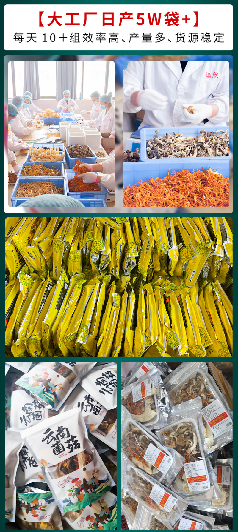 菌汤包农产品干货特产云南七彩菌菇汤料包炖鸡煲汤蘑菇菌包