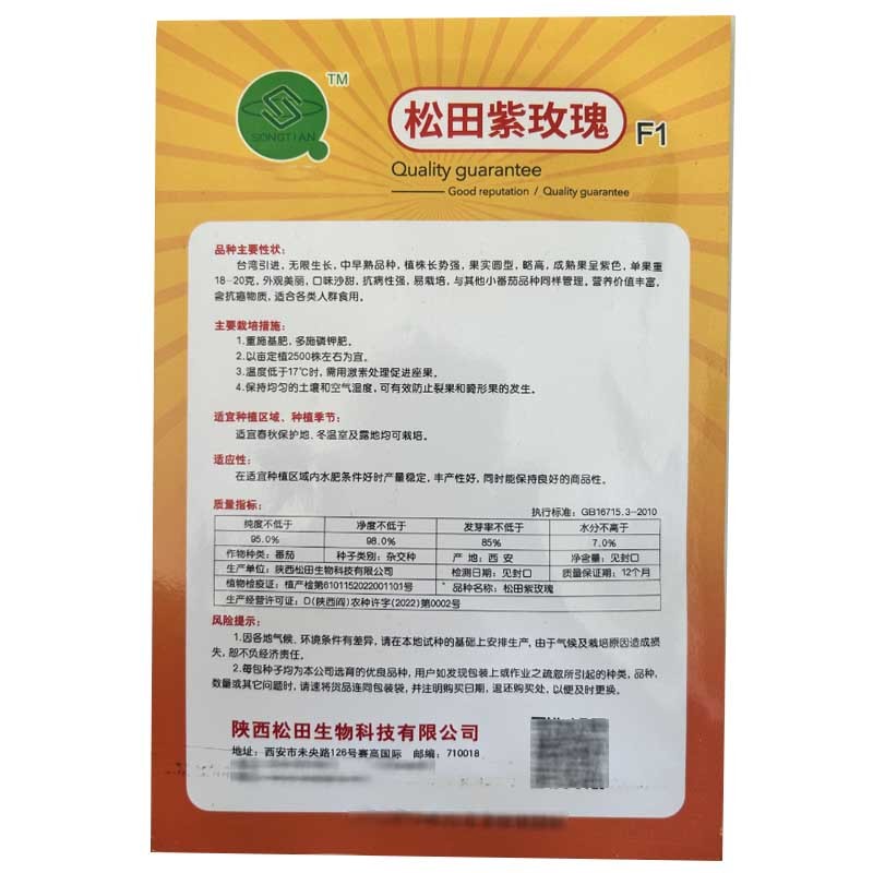 紫番茄种子小果樱桃番茄种籽松田紫玫瑰小西红柿籽农场露地