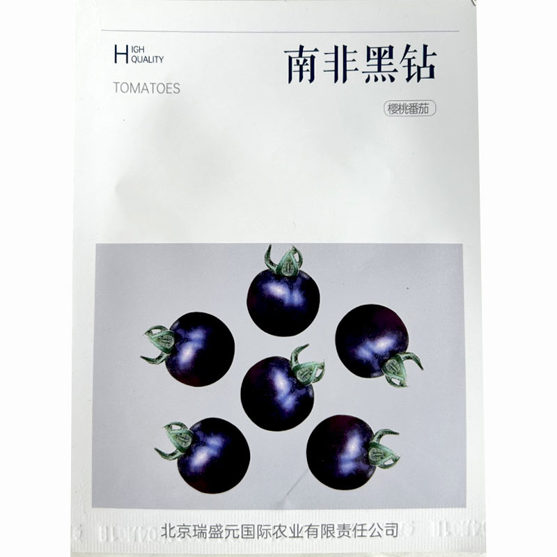 南非黑钻樱桃番茄种子紫红色口感好早熟基地品种