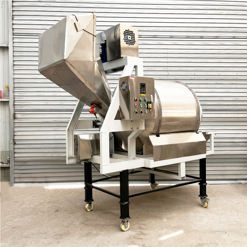 不锈钢翻滚拌料机滚筒混合机茶叶拌料八宝粥酒糟潲水搅拌