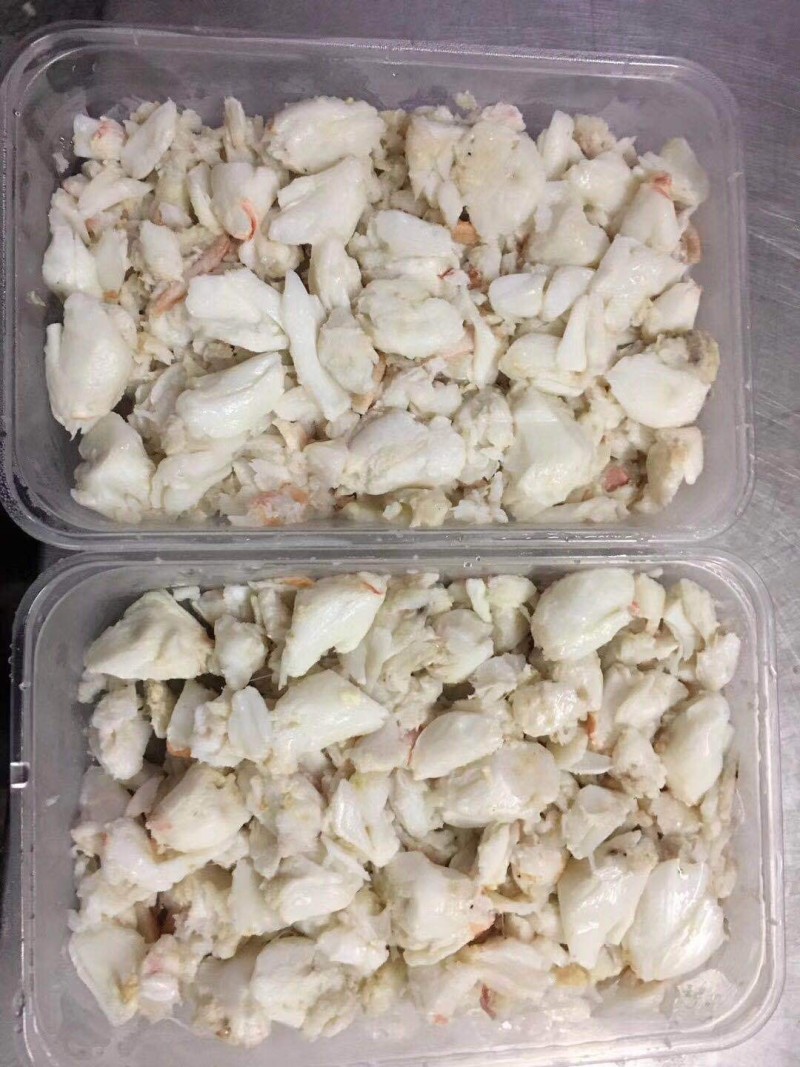 深海梭子蟹蟹肉花蟹肉螃蟹肉蟹腿肉圆心肉酒店餐饮原料