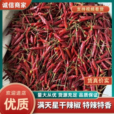 精品满天星干辣椒，品质保证，价格优惠，特辣特香，服务周到