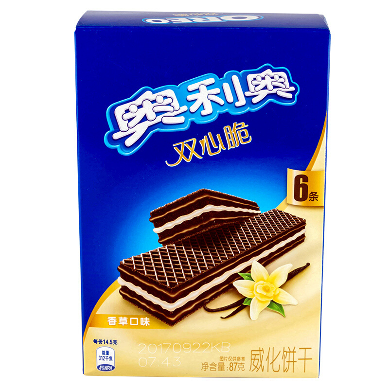 奥利奥双心脆威化香草味72g