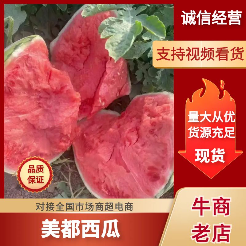 [美都西瓜批发]海南昌江县西瓜 0.50元/斤麒麟西瓜，精品有子 _ 一亩田