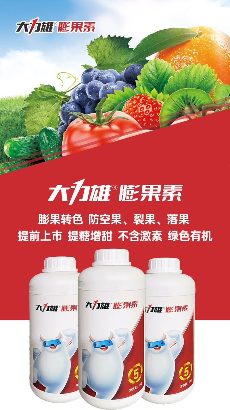草莓膨大叶面肥药材果树植物快速生长大力雄膨果素细胞分裂素