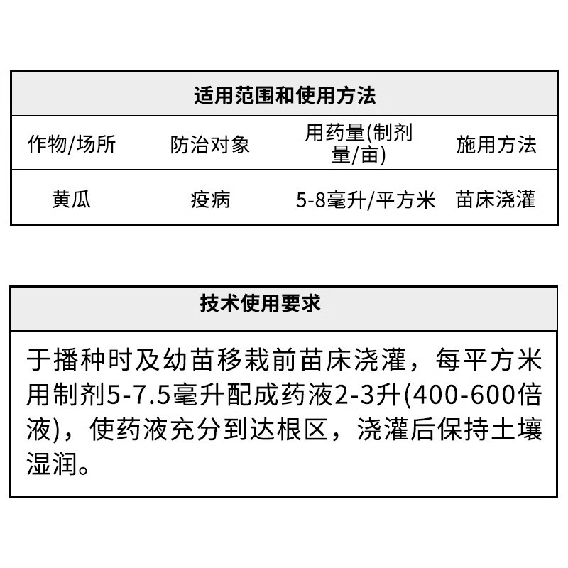 泰来妙治722克/升霜霉威杀菌剂黄瓜疫病苗床浇灌500克