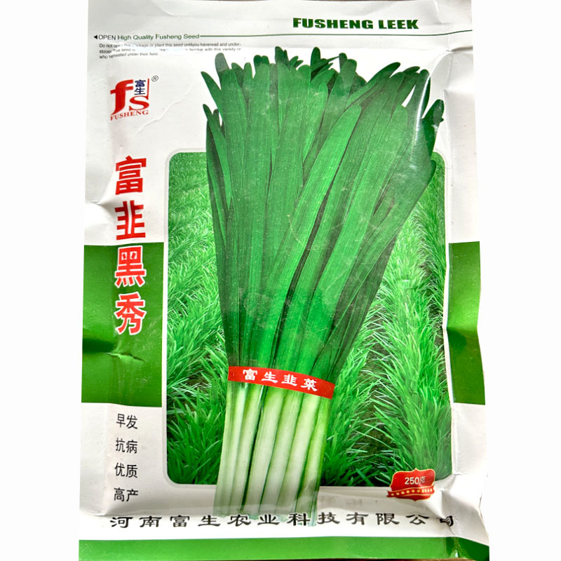 富韭黑秀韭菜种子抗寒抗病越冬高产韭菜速生宽叶粗杆原装韭菜