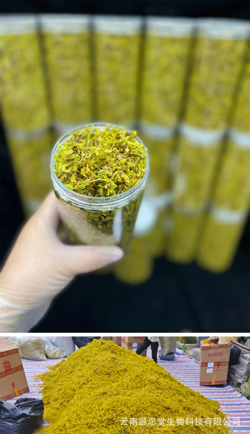 原产石斛干花非野生花茶铁皮石斛花批发今年新货烤干当