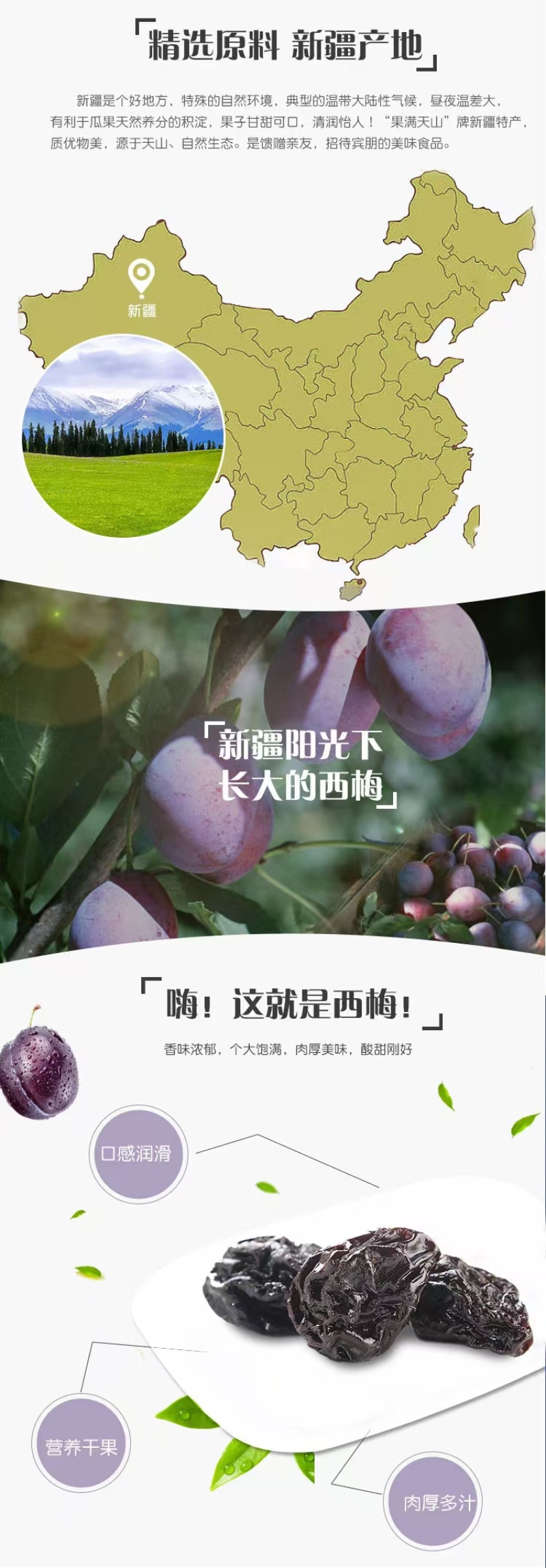 新疆伽师西梅干精品新货源头厂家批发量大质优
