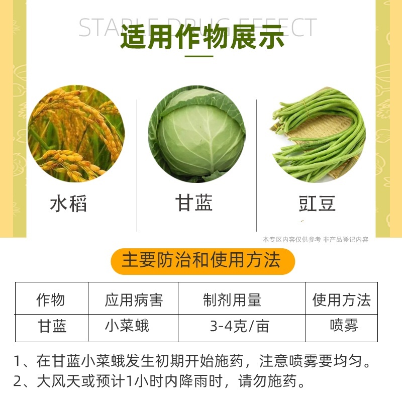 百农思达5.7%甲氨基阿维菌素苯甲酸盐甘蓝小菜蛾杀虫剂正