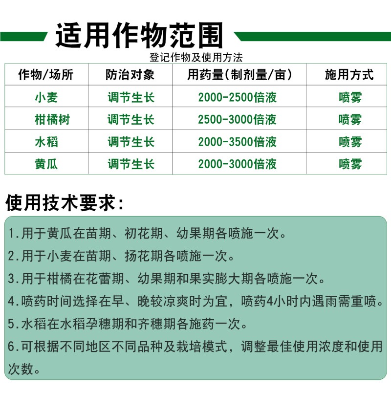 0.01%24-表芸苔素内酯正品百农思达小麦柑橘树水稻